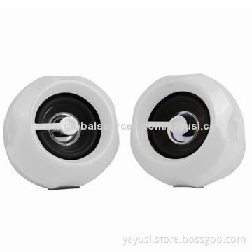 Dot-shaped USB Portable Speakers for Computers, 50-18,000Hz Frequency Response